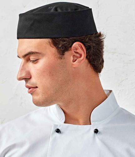 Premier Turn Up Chefs Hat - Black - L